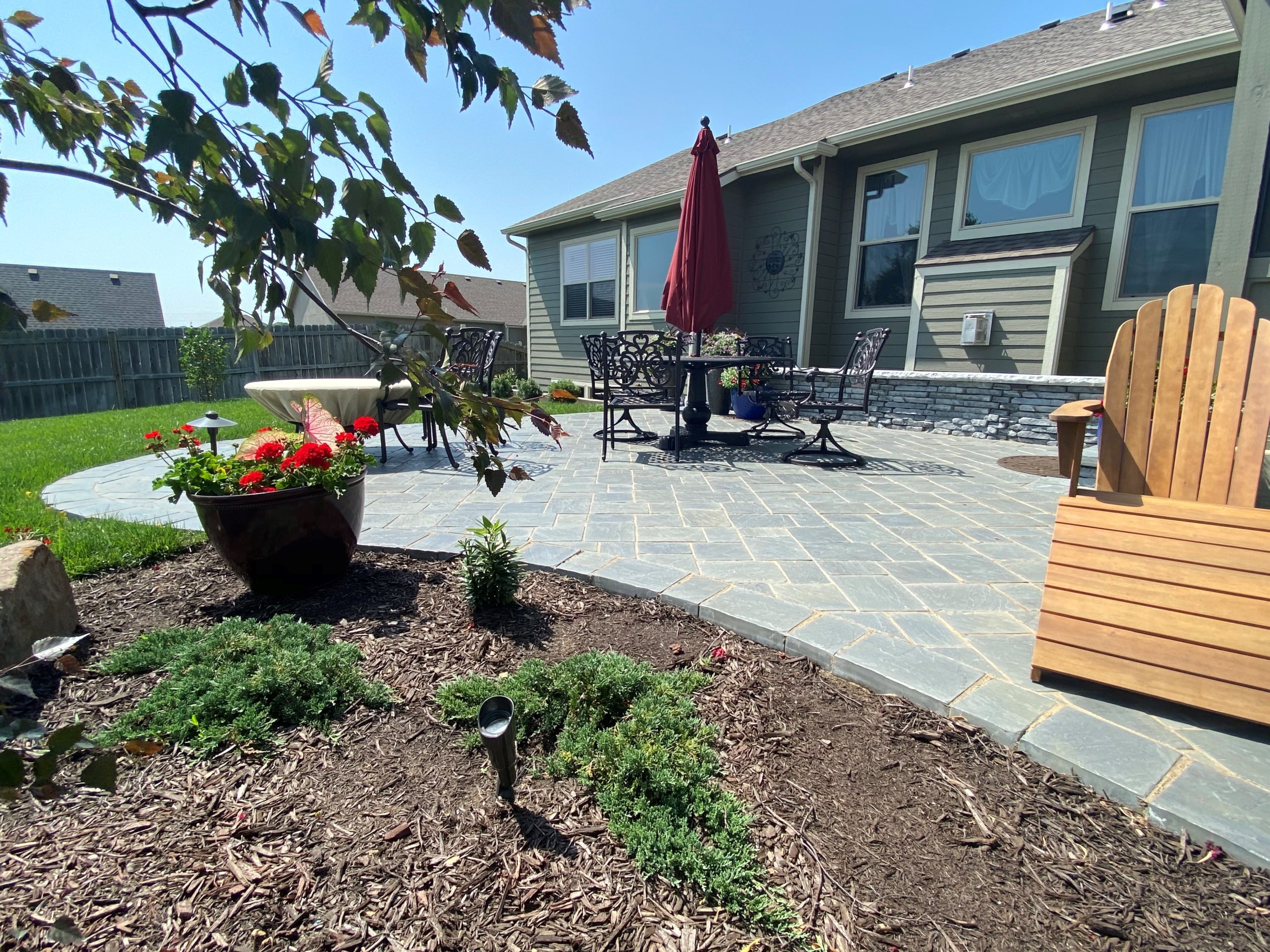 Back patio space
